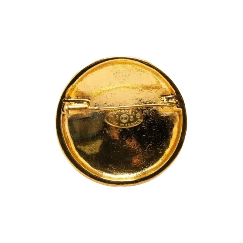 CHANEL 1980s Cc Diamond quilted Brooch-1
