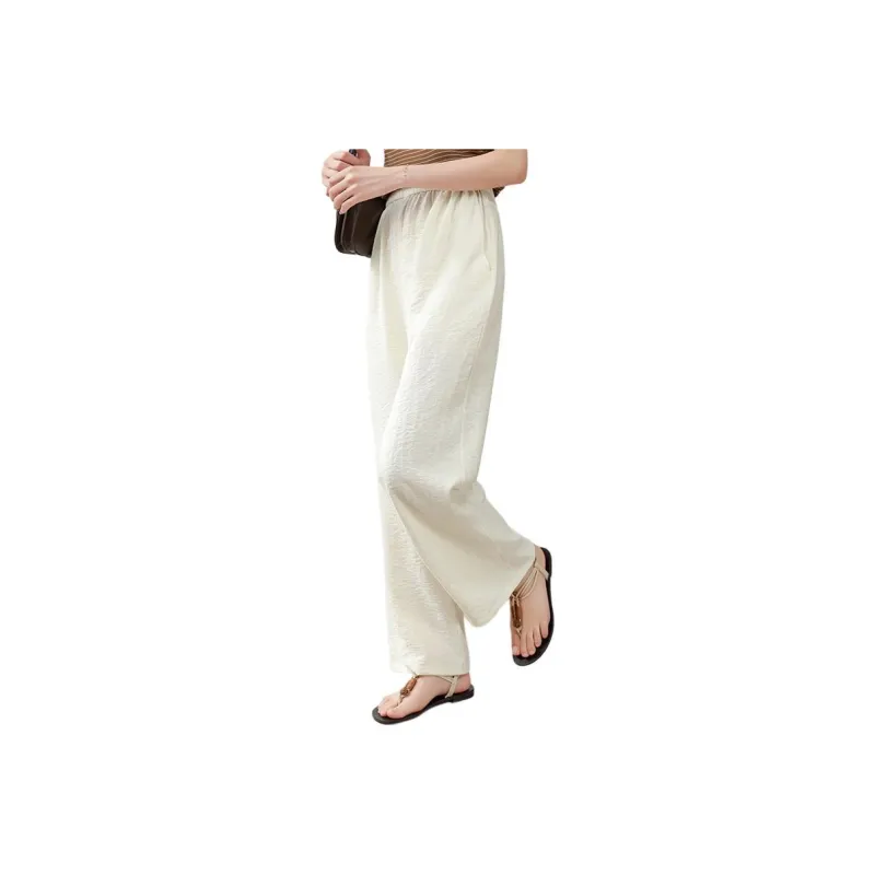 Yi Mengyuan Silk Casual Pants Women's-3
