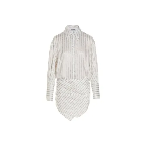 The Attico Hatty Striped Mini Dress