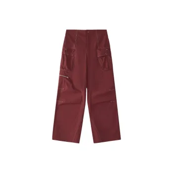 FILA FUSION WORKWEAR Casual Pants Women's Dark Umber Burgundy