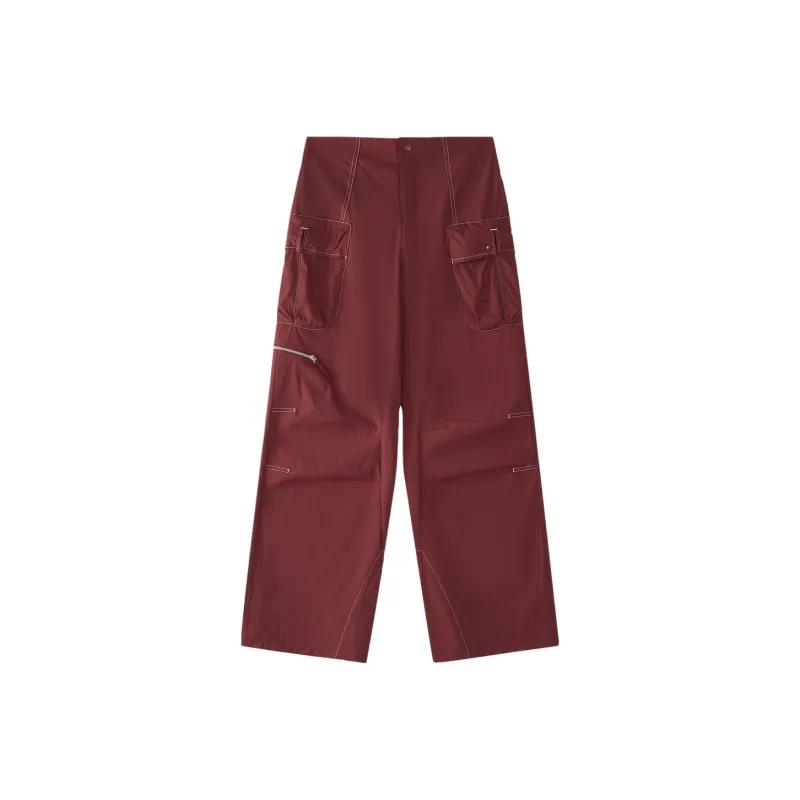 FILA FUSION WORKWEAR Casual Pants Women's Dark Umber Burgundy-0