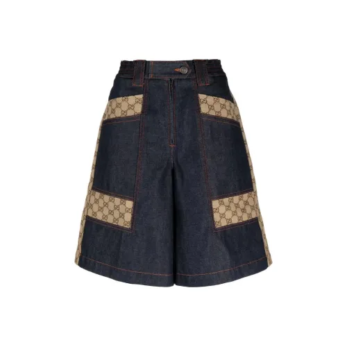 GUCCI Casual Shorts Women's Blue