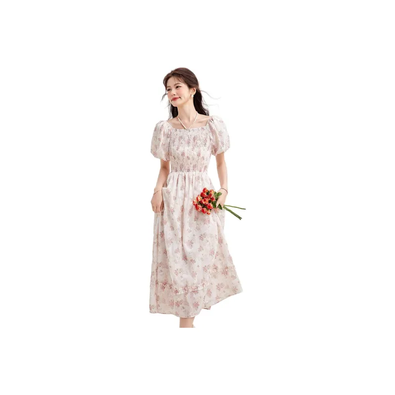 Emodues Short Sleeved Dress Women's-4