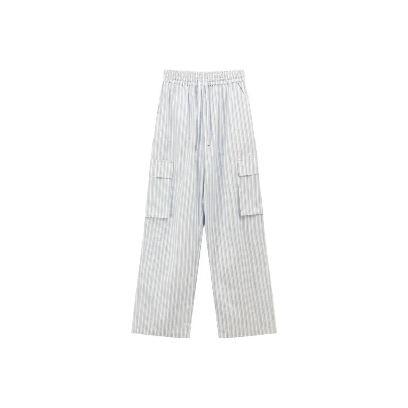CHUU Casual Pants Women's Yellow Stripes-3