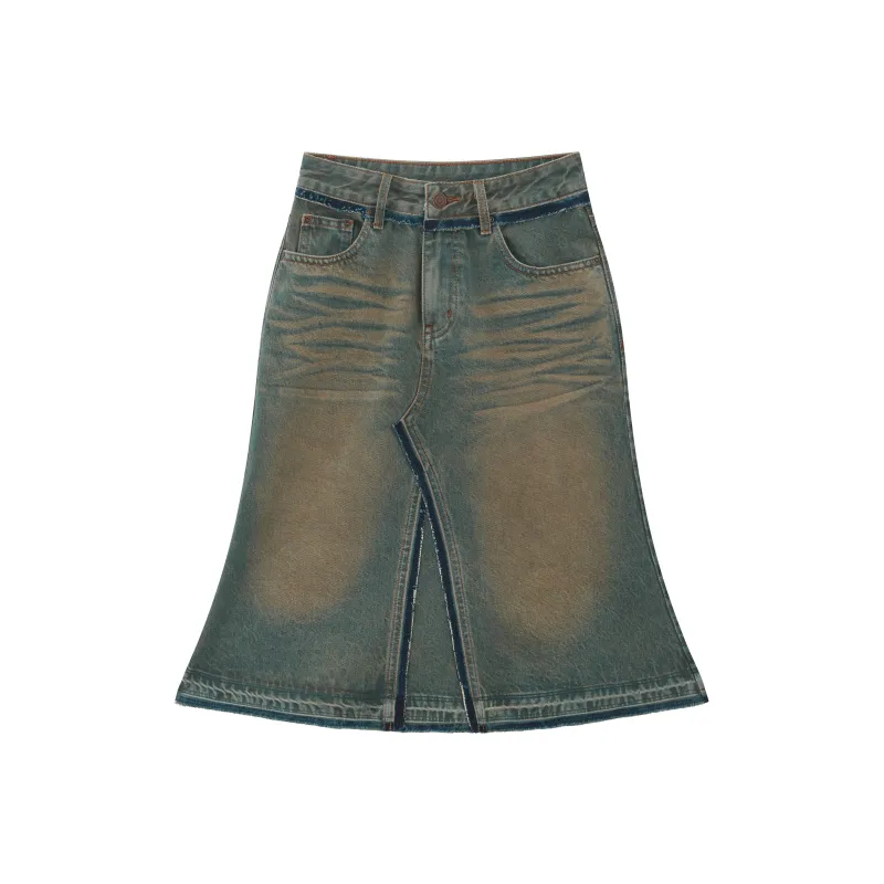 RUNTOTHEFUTURE Denim Long Skirts Women's-0