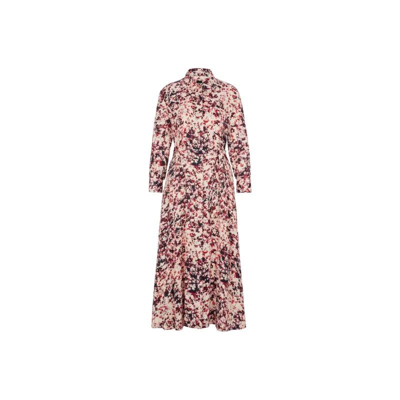 HUGO BOSS Floral print Satin Shirt Dress-0