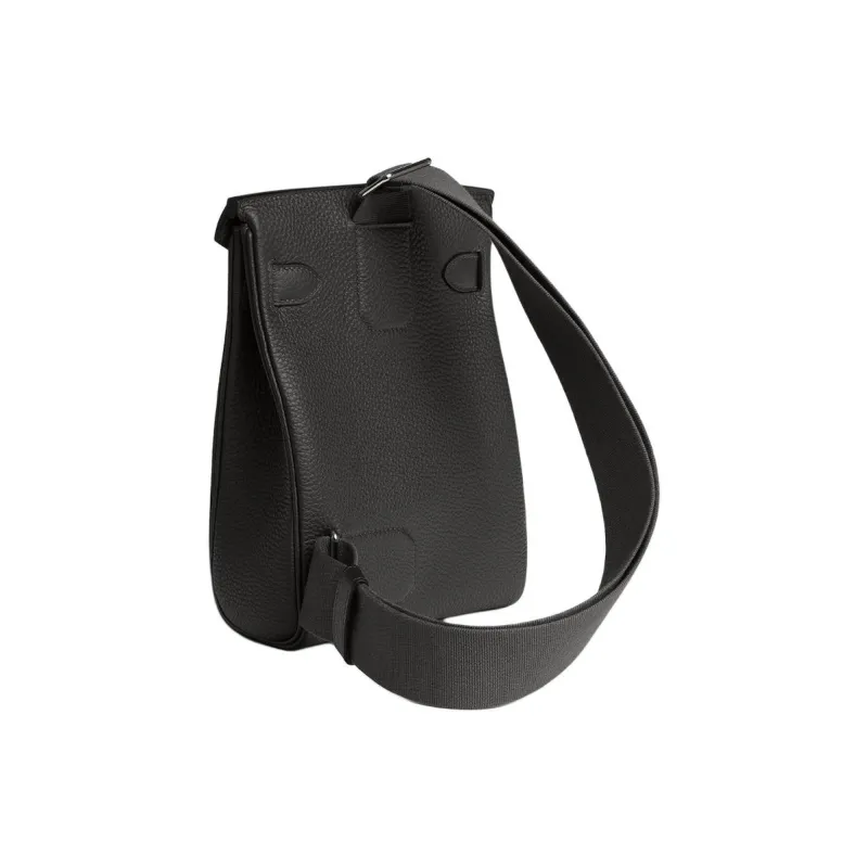 HERMES Hac A Dos Togo Calfskin Shoulder Bag Small Size Men's Dark Bronze-2