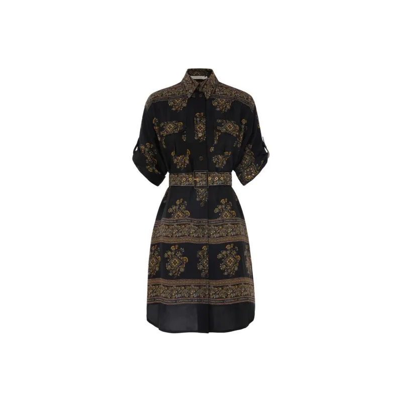 Zimmermann Utility Dot Short Dress-0