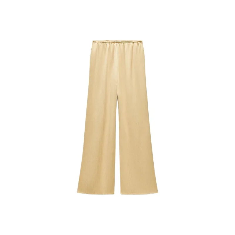 ZARA Casual Pants Women's Yellow-0