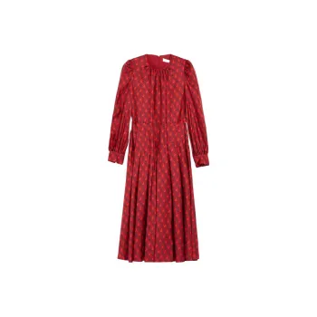 MaxMara SS23 Chinese New Year Long Sleeved Dress Women's Red