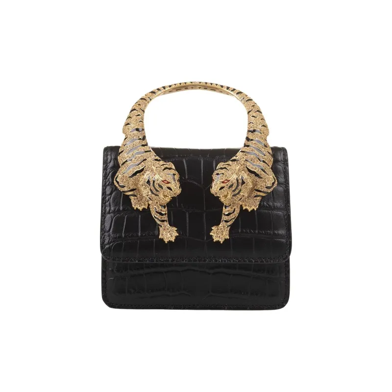 Roberto Cavalli Roar Embellished Small Shoulder Bag-0