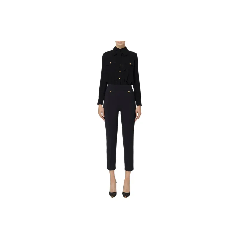 Elisabetta Franchi Scarf detail Crepe Jumpsuit-0