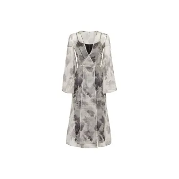 FENDI FW21 Long-Sleeved Dresses Women's Brown
