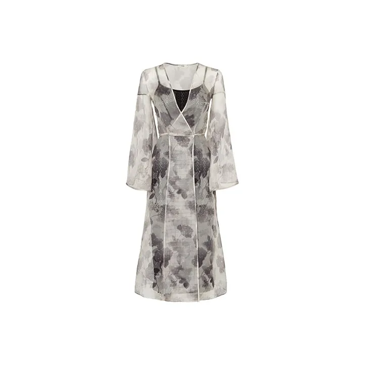 FENDI FW21 Long-Sleeved Dresses Women's Brown-0