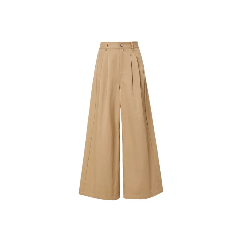 Hopeshow Casual Pants Women's Khaki-0