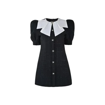 CHARM PICK Short Sleeved Dresses Women's Black