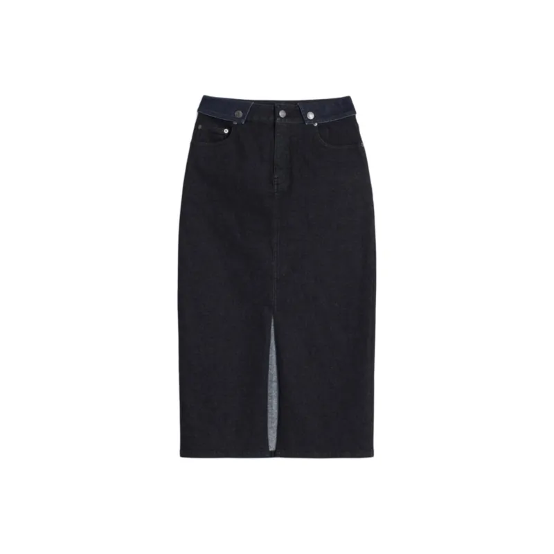GAP Denim Long Skirt Women's Dark Blue-0