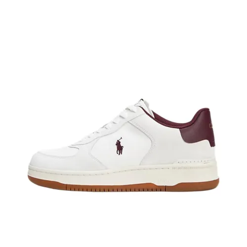 Polo Ralph Lauren Court Masters Low Top Skateboard Shoes Men's Red