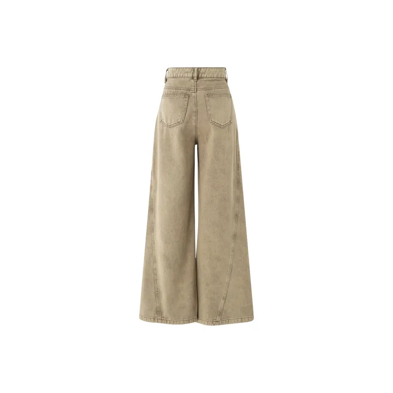 SOON FLOWER Jeans Women's Khaki-1