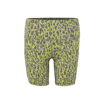 Lululemon Fast And Free Casual Shorts Women's Leopard Print Camouflage Bright Yellow Mixed Color