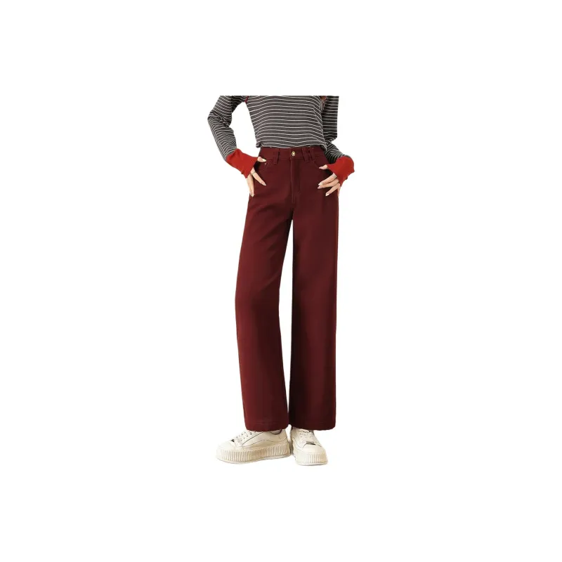 TERRE BLEUE Jeans Women's Red-0