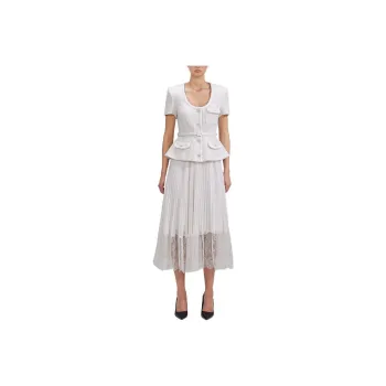Self portrait Short Sleeved Dresses Women's White