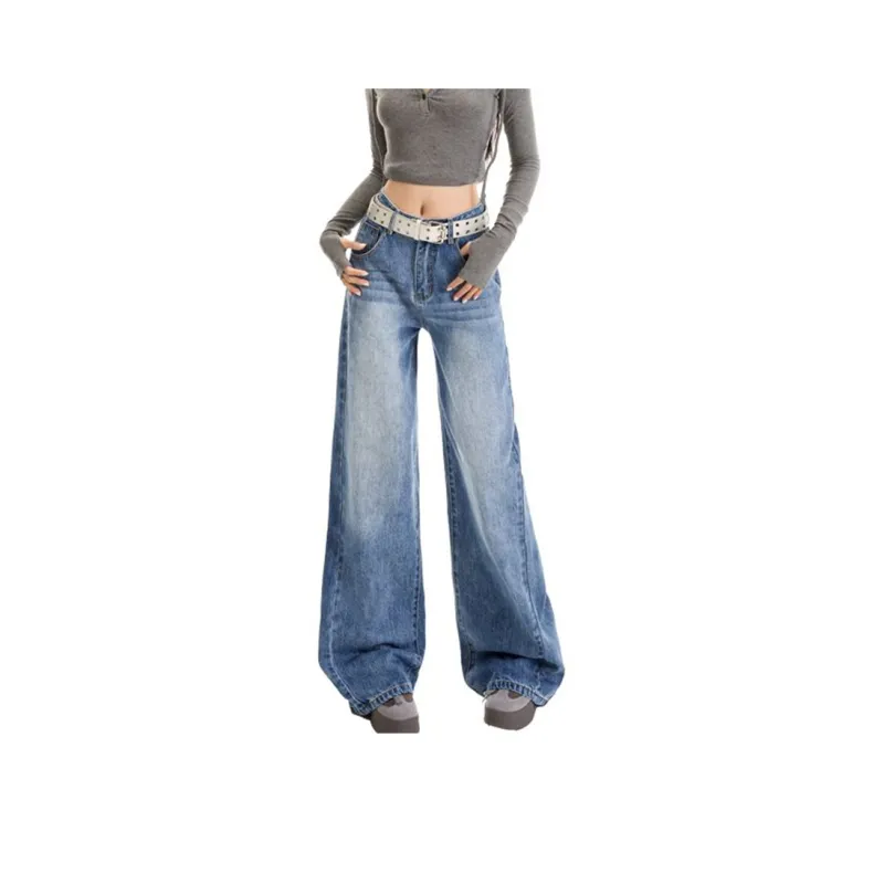 FAIRWHALE Jeans Women's Vintage Blue-0