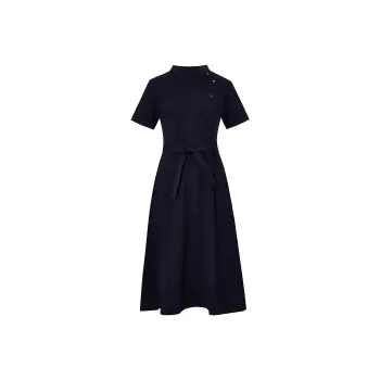 HAZZYS Short Sleeved Dress Women's Navy Blue