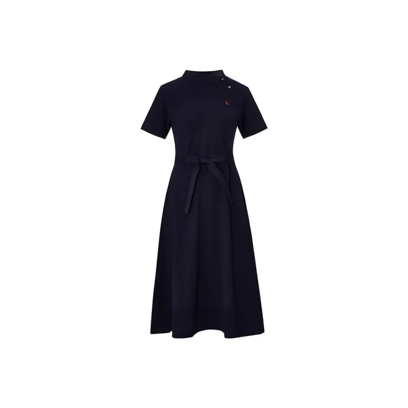 HAZZYS Short Sleeved Dress Women's Navy Blue-0