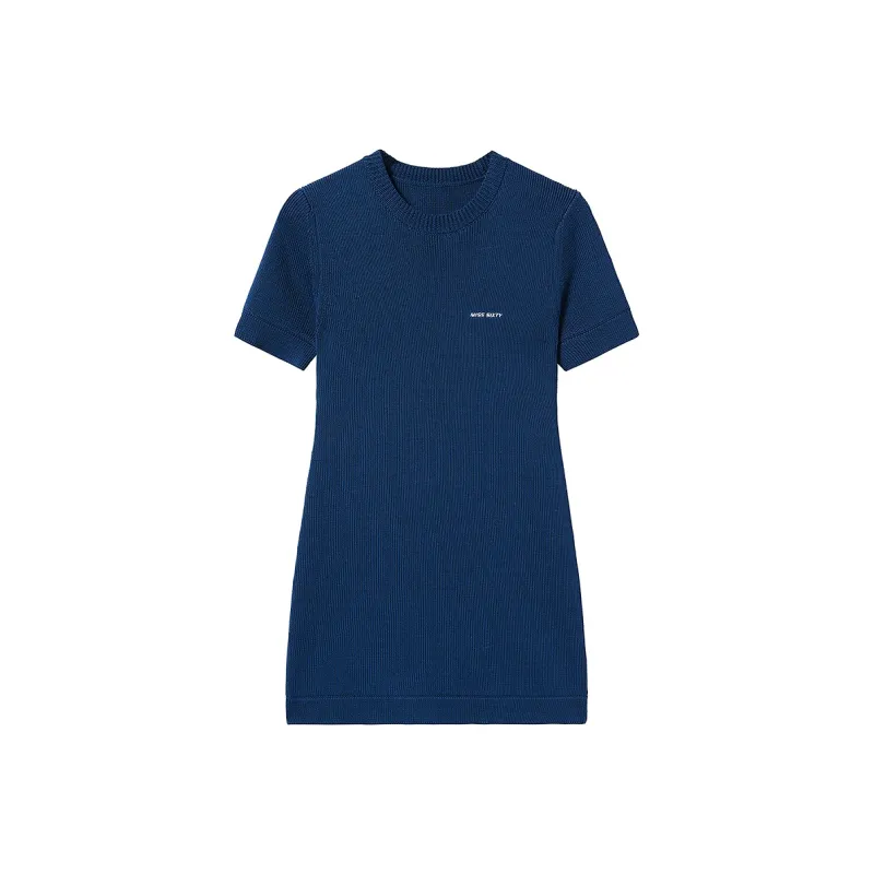 Miss Sixty Short Sleeved Dresses Women's Dark Blue-0