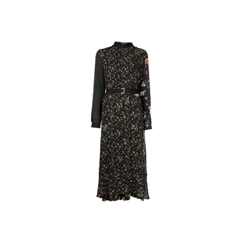 Sacai Long-Sleeved Dresses Women's Black-0