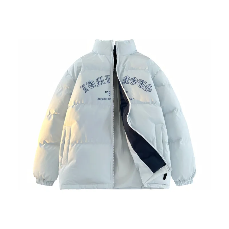 Warrior Ride The Wind Collection Open Ended Smile Collection Puffer Jacket Unisex-13