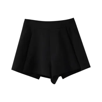 YUMOMO STAR Casual Shorts Women's Elegant Black