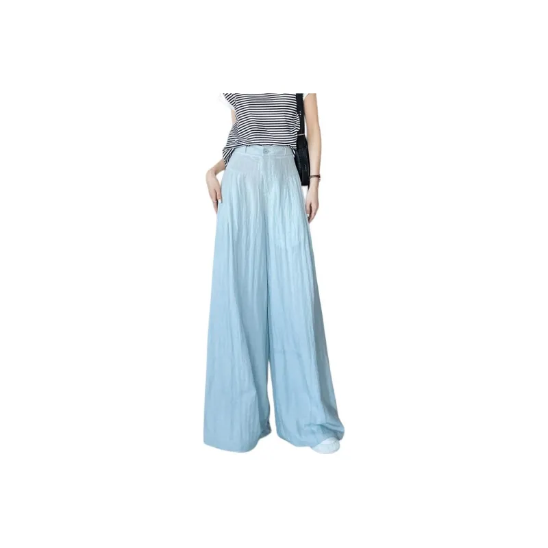 SITOL Casual Pants Women's Blue-0