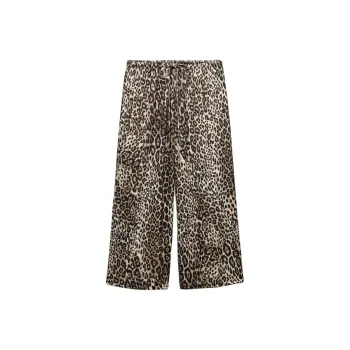 ZARA Casual Pants Women's Leopard Print