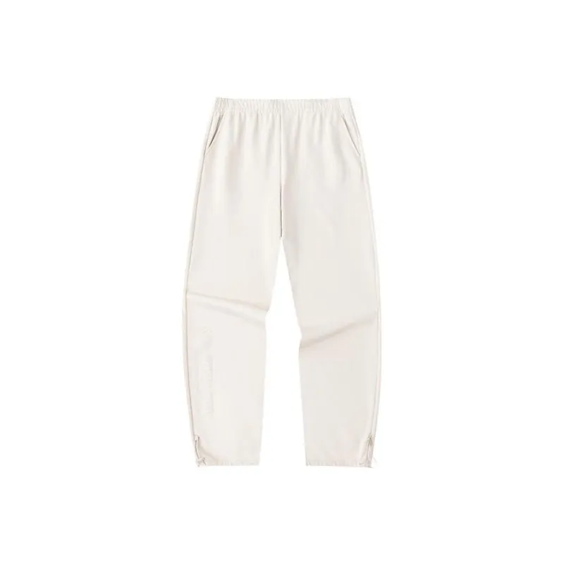 Anta Life Collection Knitted Sports Pants Women's Nude Apricot White-0