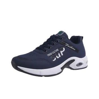 SUPEREDGE Cushioning Coverage Support Low Top Casual Running Shoes Men's Blue