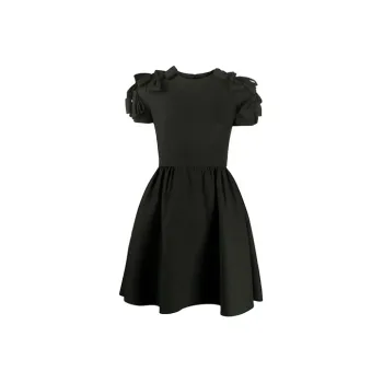 Valentino Short Sleeved Dress Women's Black