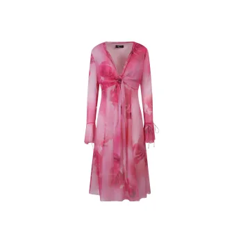 Blumarine Long-Sleeved Dresses Women's Pink