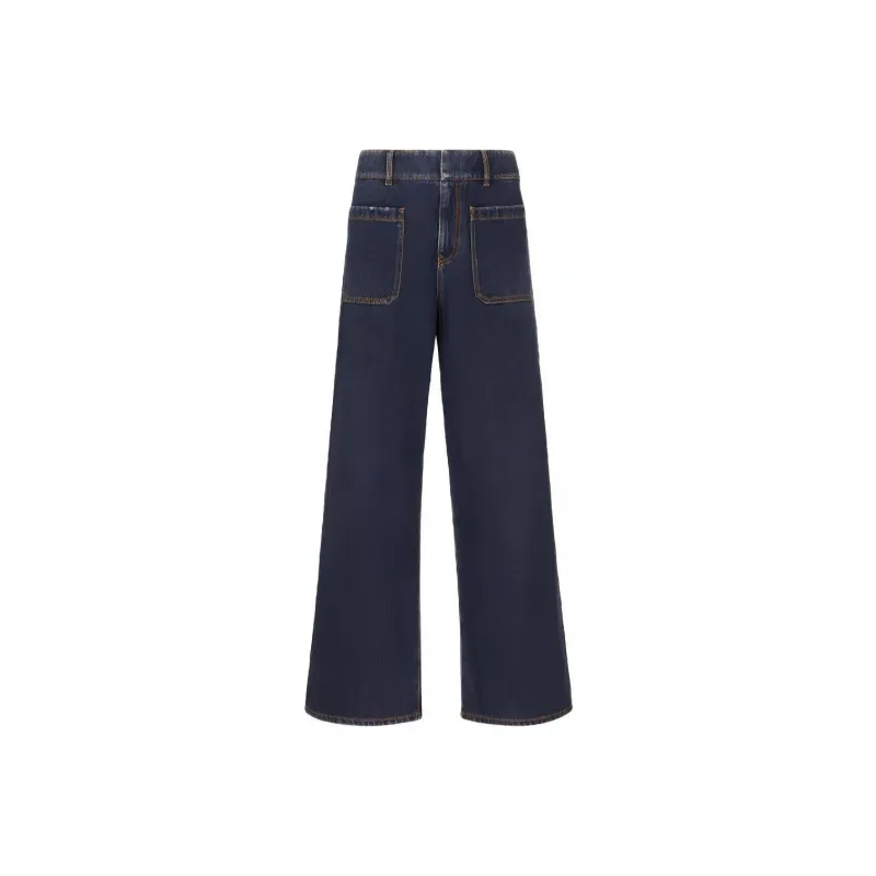 DIOR Quarterly New Products Jeans Women's Blue-0