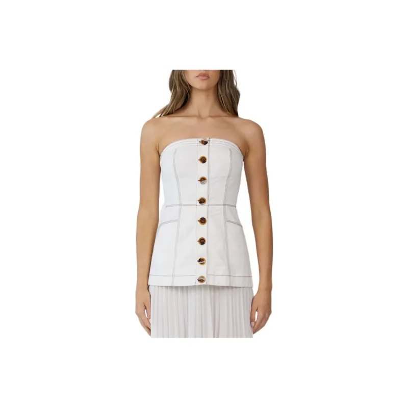 C/MEO Sleeveless Dresses Women's White-0