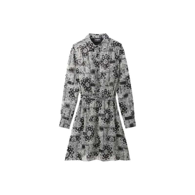 THE KOOPLES Long-Sleeved Dresses Women's Dark Gray-0