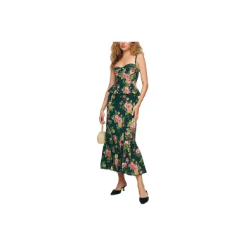 Reformation Slip Dresses Women's Green