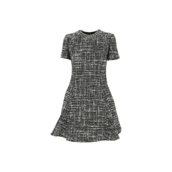 Valentino Embellished Crewneck Mini Dress