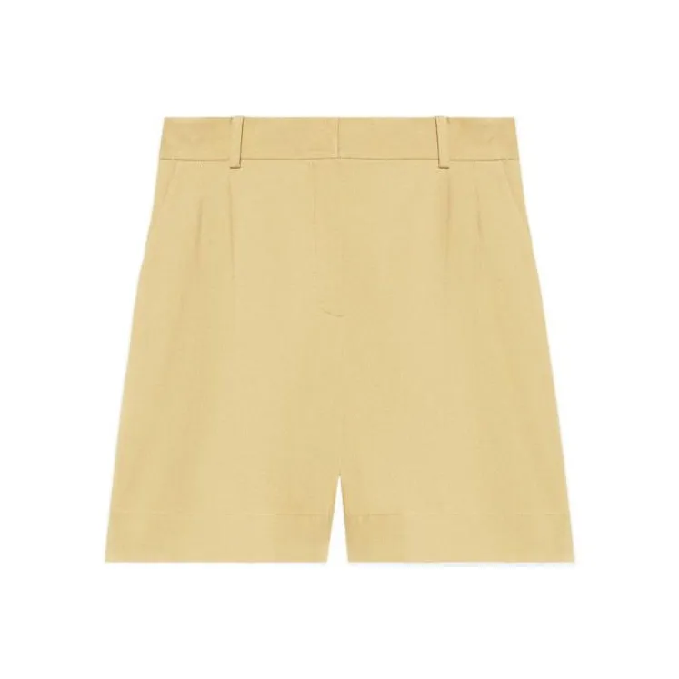 THEORY Casual Shorts Women's Beige Yellow-0