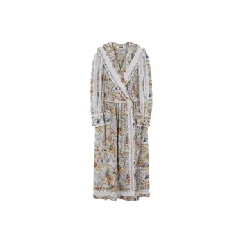 EENK Long-Sleeved Dresses Women's Lavender