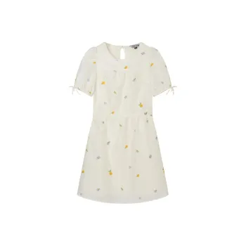 Teenie Weenie Short Sleeved Dress Women's White