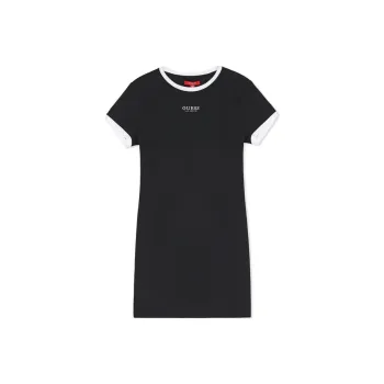 GUESS Short Sleeved Dress Women's Graphite Black