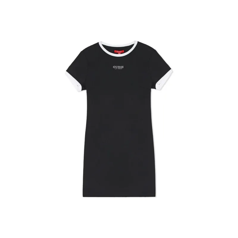 GUESS Short Sleeved Dress Women's Graphite Black-0