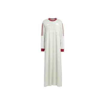 Adidas Long-Sleeved Dresses Women's Linen Green